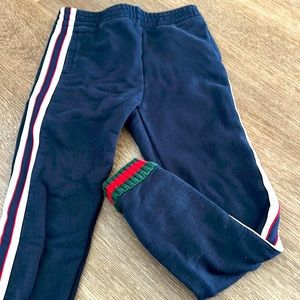 Worn once authentic Gucci boys sweat bottoms
